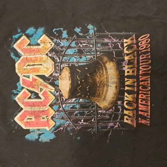 ACDC T-shirt XL, Black Men's - Picture 4 of 7